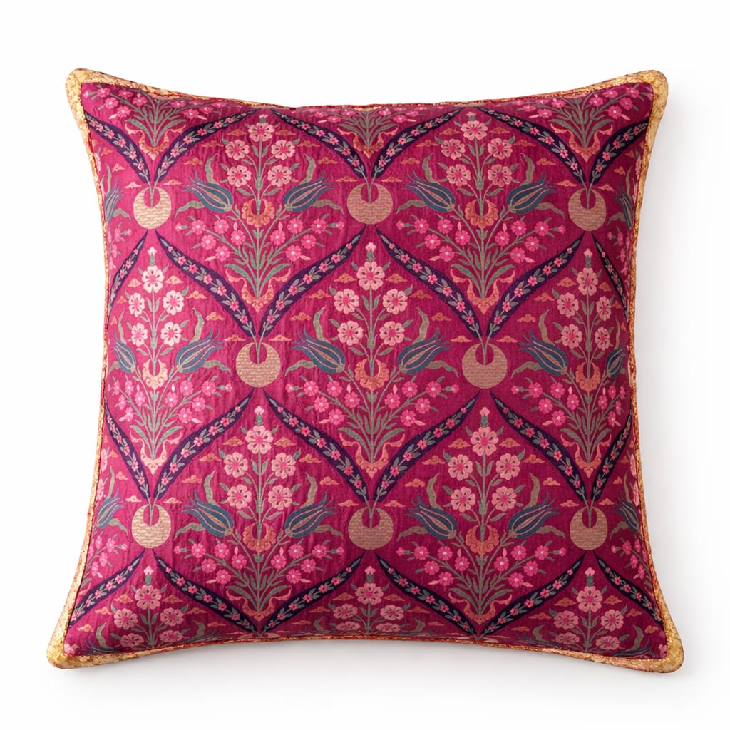 Designer Printed Cushion Covers – Pack of 5 – Elegant Floral & Artistic Designs CC 01