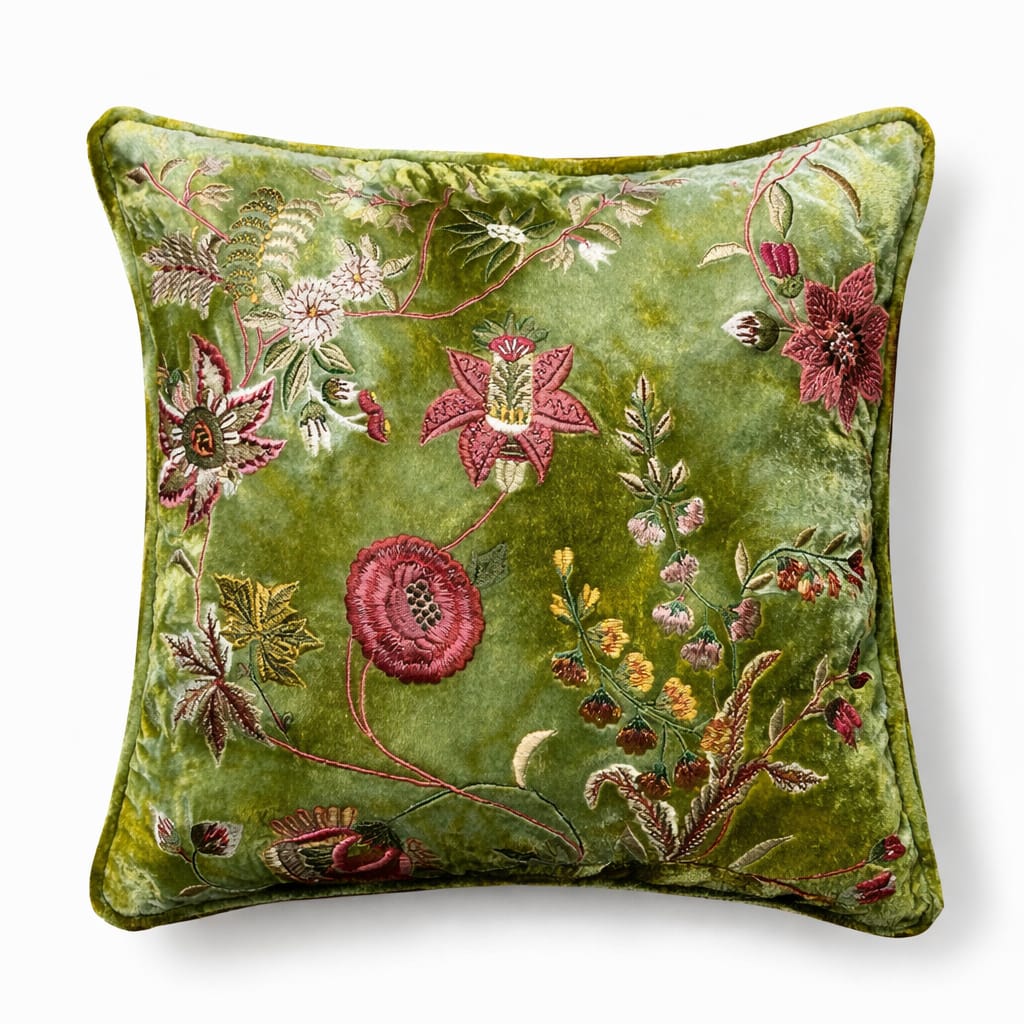 Designer Printed Cushion Covers – Pack of 5 – Elegant Floral & Artistic Designs CC 06