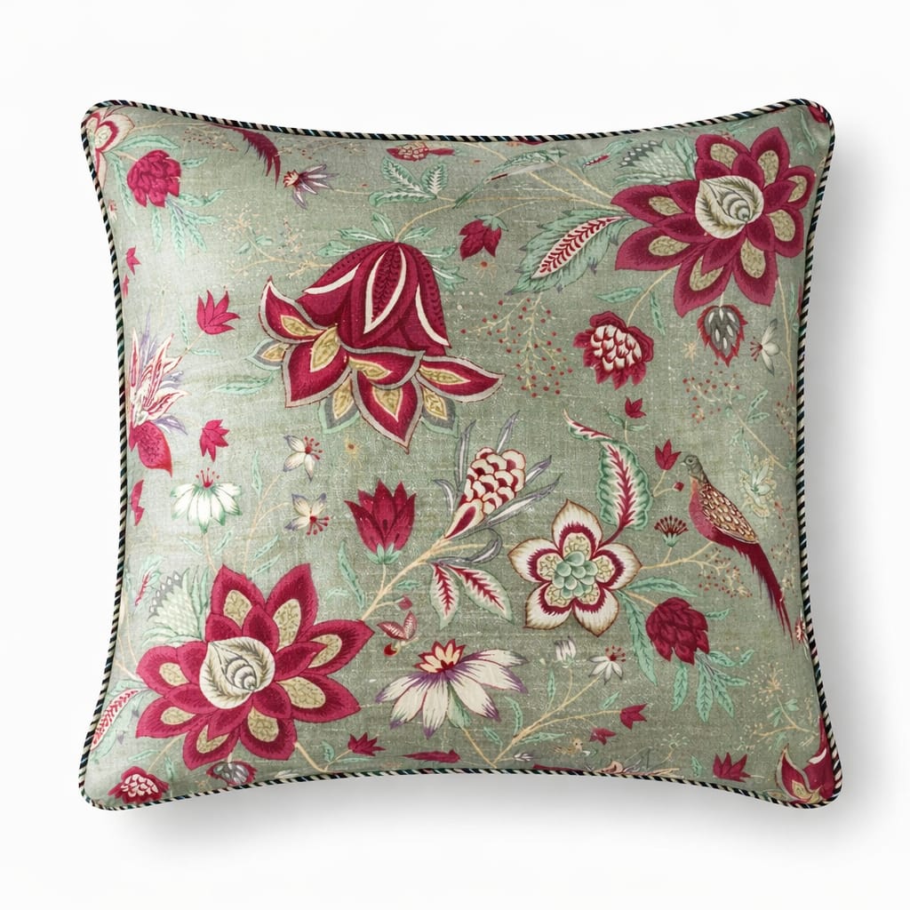 Designer Printed Cushion Covers – Pack of 5 – Elegant Floral & Artistic Designs CC 07
