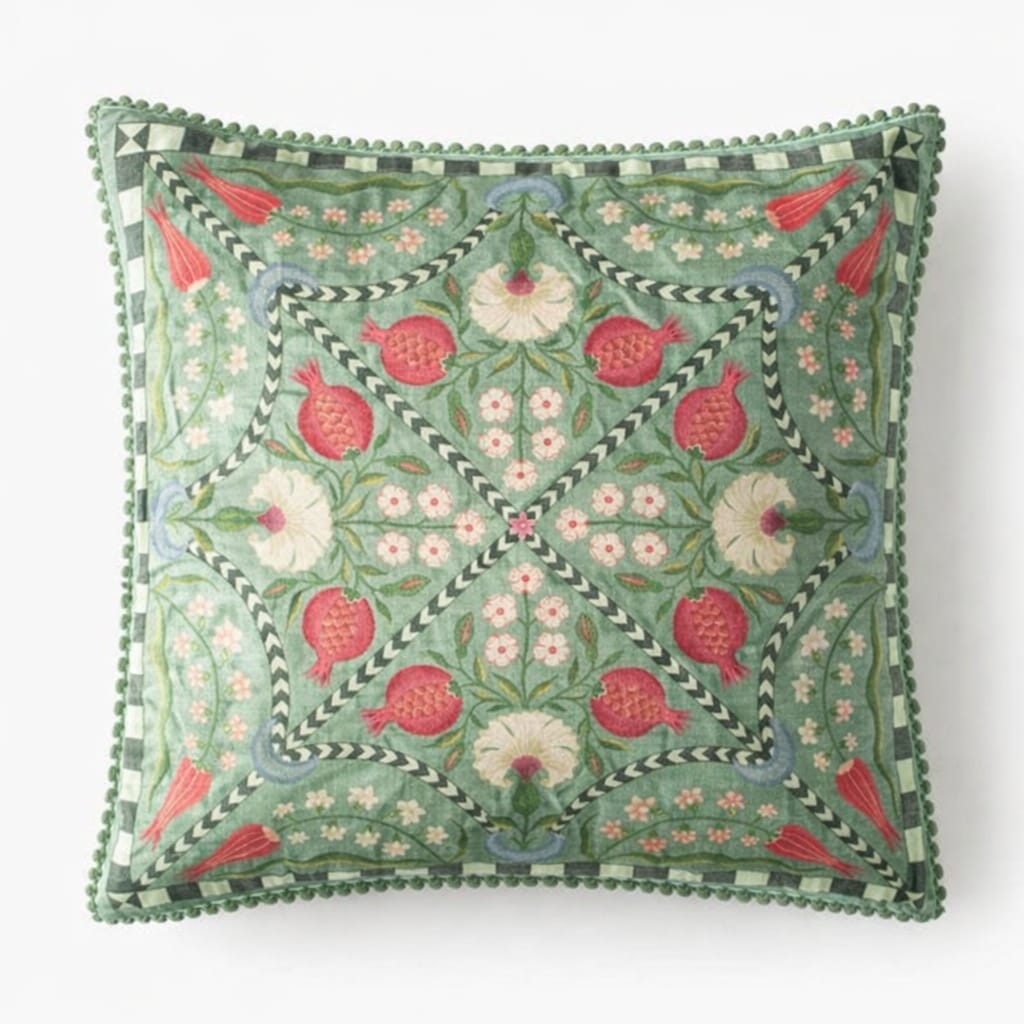 Designer Printed Cushion Covers – Pack of 5 – Elegant Floral & Artistic Designs CC 08