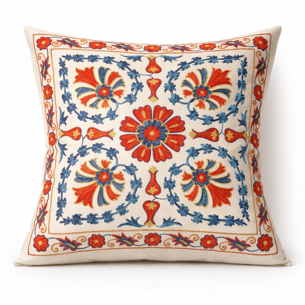 Designer Printed Cushion Covers – Pack of 5 – Elegant Floral & Artistic Designs CC 14
