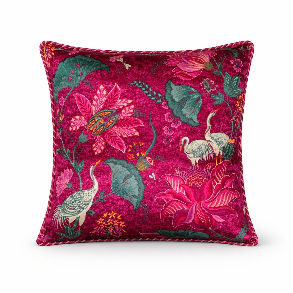 Designer Printed Cushion Covers – Pack of 5 – Elegant Floral & Artistic Designs CC 17