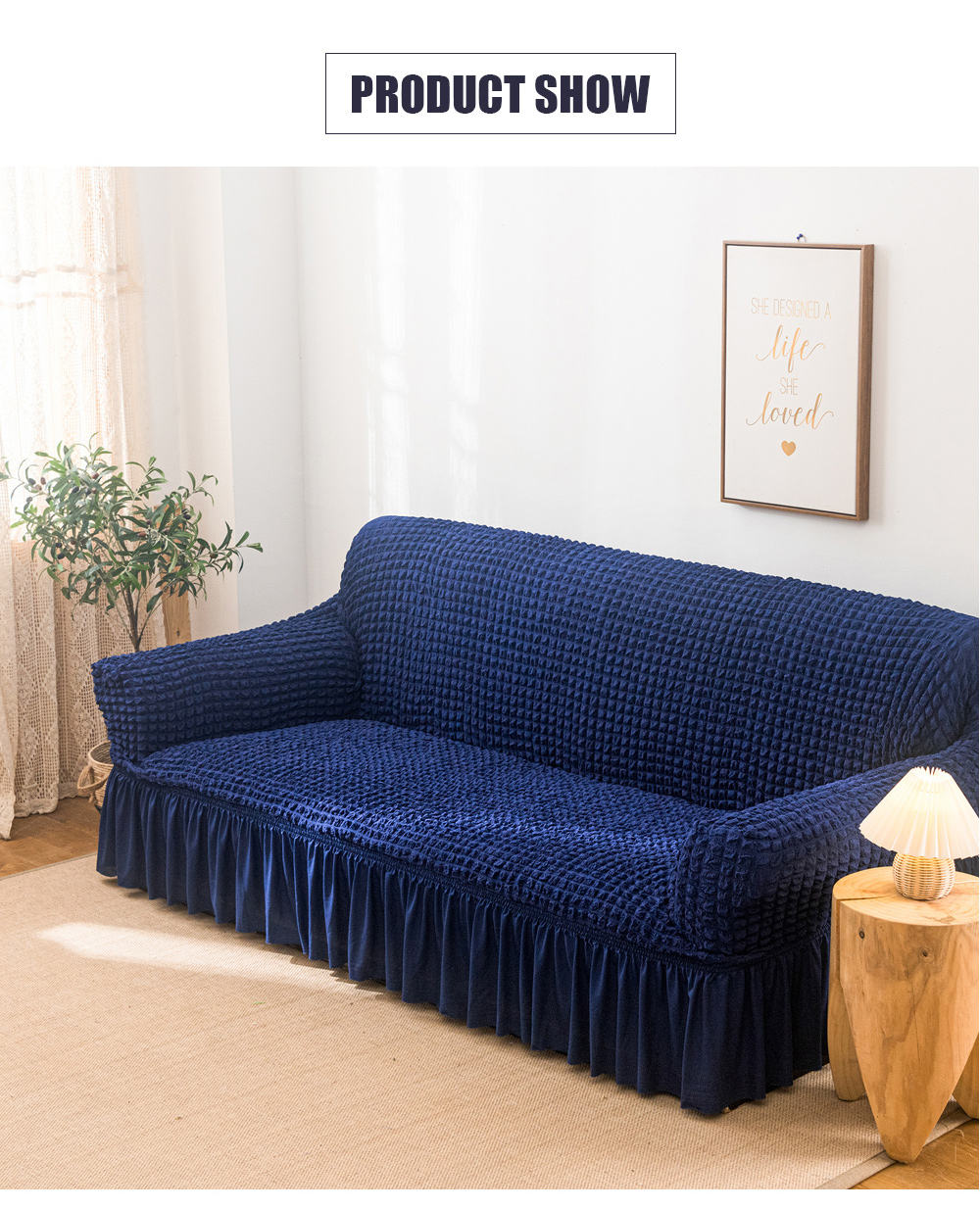 Persian Sofa Cover - Blue