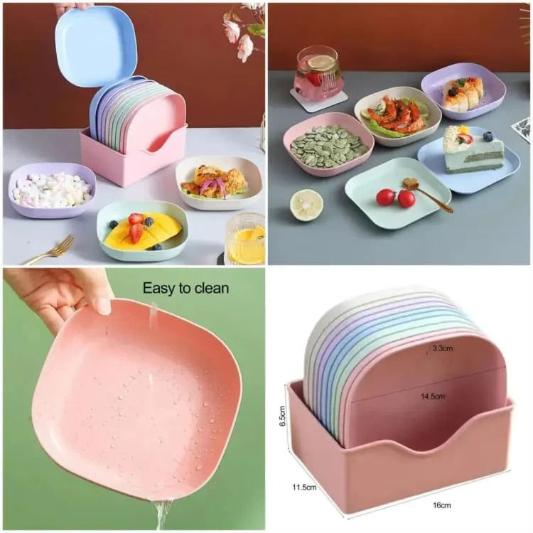 10 Pcs Plates Set - High Quality