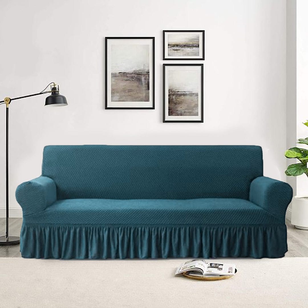 Turkish Stretchable Sofa Cover / Sofa Protector - Zinc