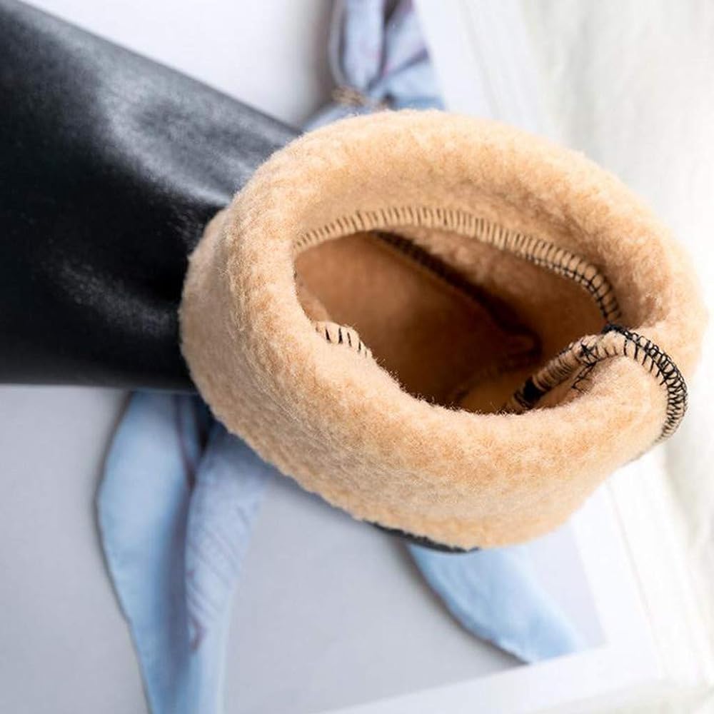 Winter Thickened Non-Slip Floor Socks With Wool Lining - Unisex Thermal Boot Slipper - Stretchable Mozay