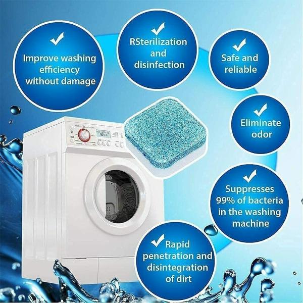 24 Tablets Pack - Washing Machine Cleaning Tablets