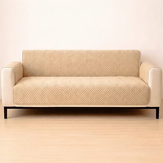 Zigzag Ultrasonic Quilted Sofa Cover Skin