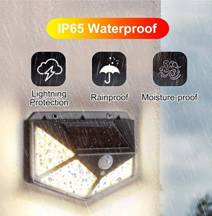 100 LED Solar Motion Sensor Light 3 Modes