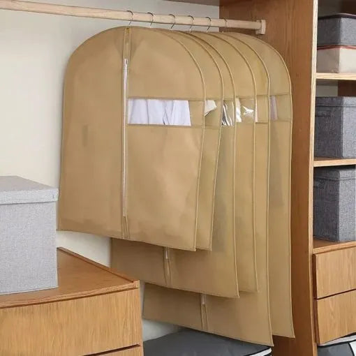 Dust Proof Non Woven Zipper Suit Cover / Coat Cover