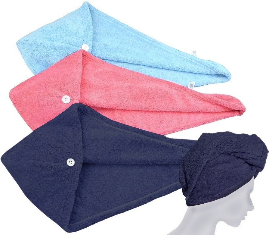 Hair Towel / Hair Drying Towel - Turbie - Quick Absorber - (Sky Blue)