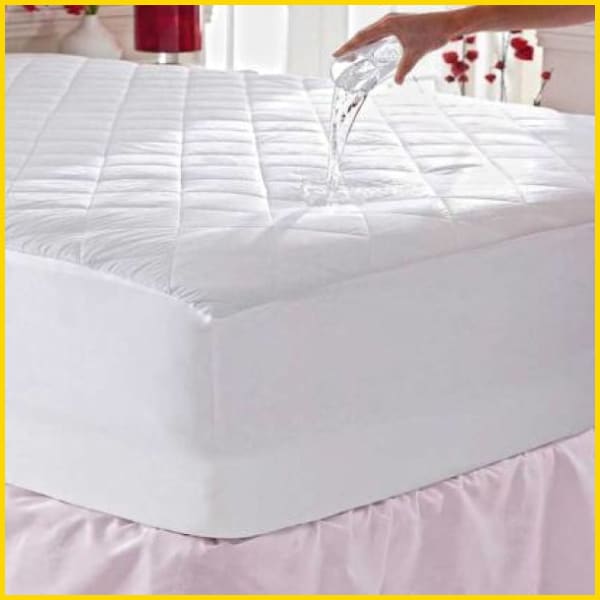 Rich Cotton Quilted 100% Waterproof Mattress Protector - (All Sizes Available) 5storepk