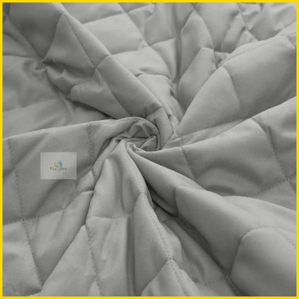 Rich Cotton Quilted 100% Waterproof Mattress Protector - Light Grey (All Sizes Available) 5storepk
