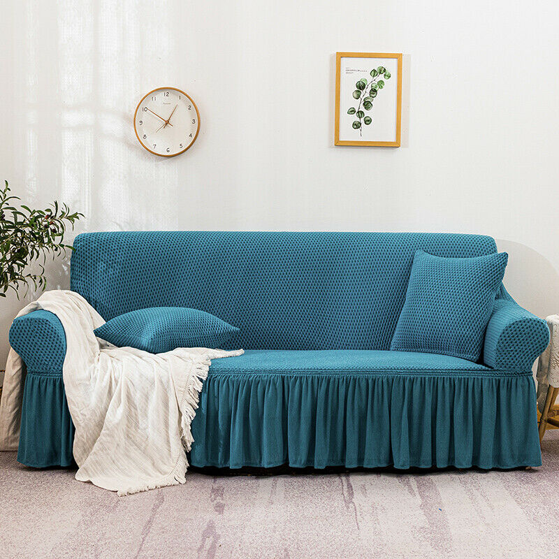 Turkish Stretchable Sofa Cover / Sofa Protector - Zinc