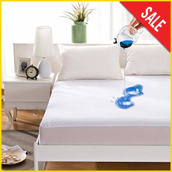 Terry Cotton Waterproof Mattress Protector Mattress Protectors 5store.pk Single 42x78 Inches White
