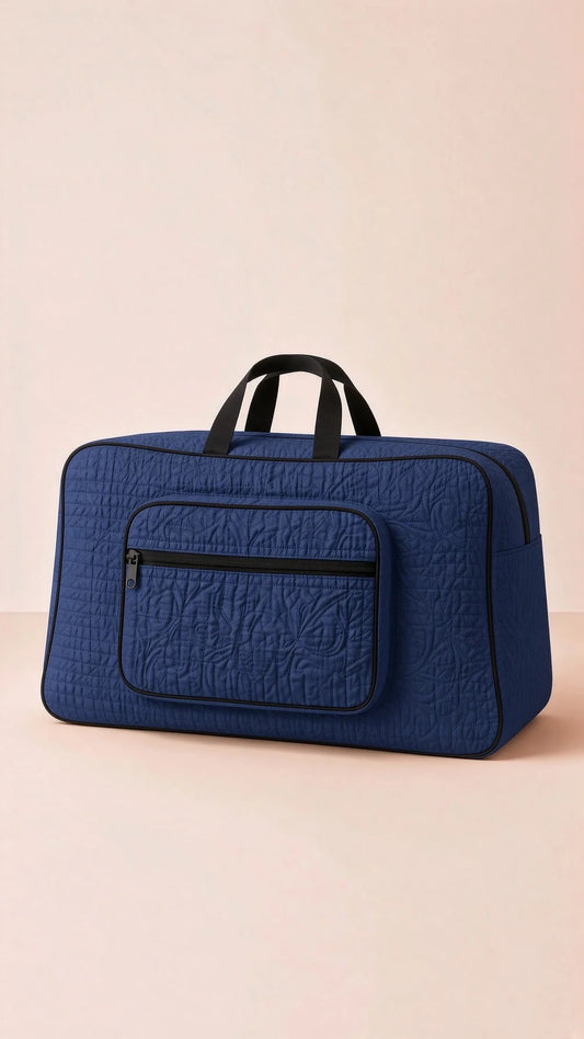 Signature Carry Ease Quilted Bag - Storage & Travelling Bag [Navy Blue]
