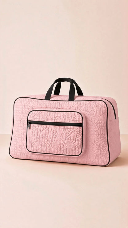 Signature Carry Ease Quilted Bag - Storage & Travelling Bag [Light Pink]
