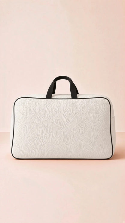 Signature Carry Ease Quilted Bag - Storage & Travelling Bag [White]