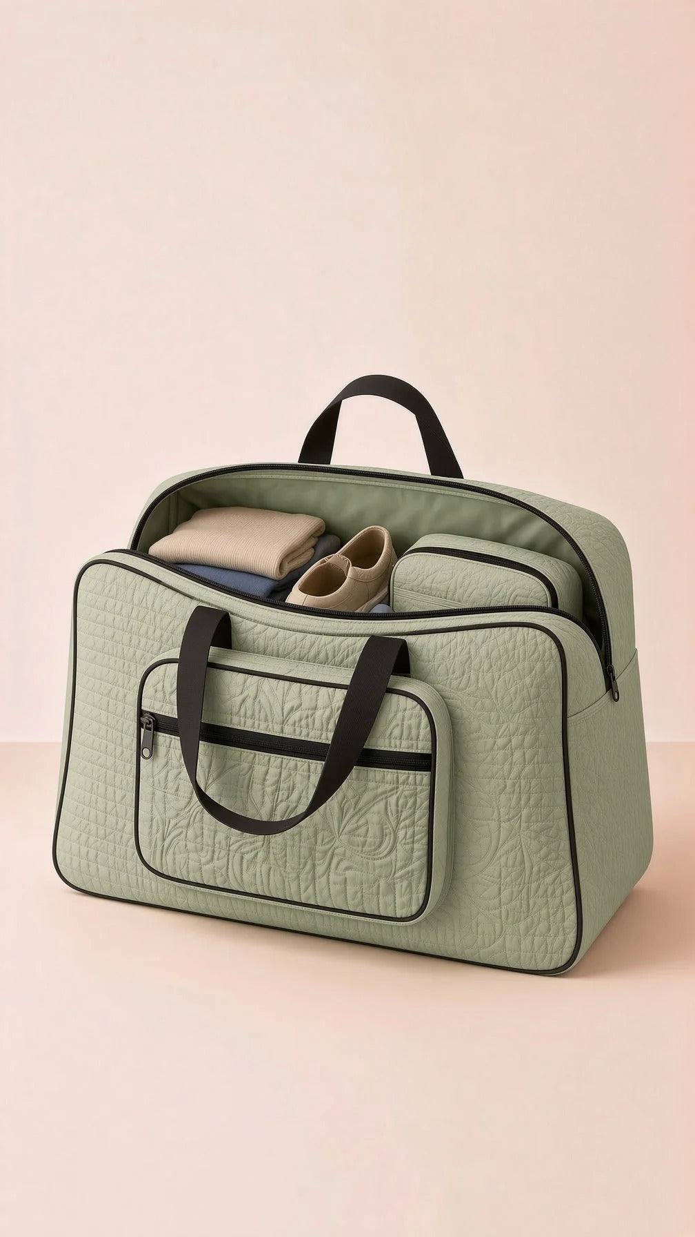 Signature Carry Ease Quilted Bag - Storage & Travelling Bag [Olive Green]