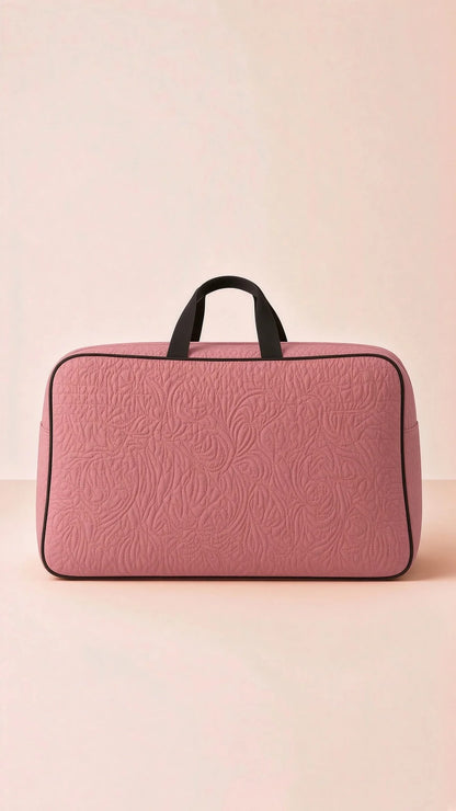 Signature Carry Ease Quilted Bag - Storage & Travelling Bag [Dark Pink]
