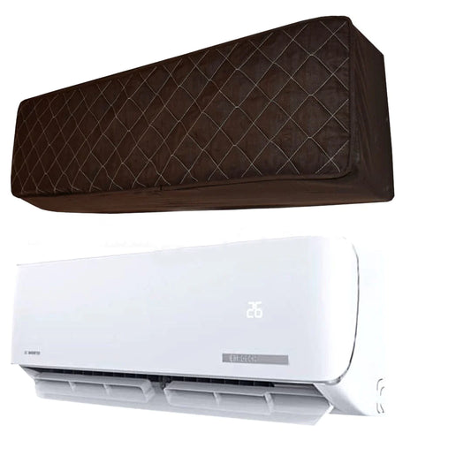 Brown Quilted AC Cover Indoor + Outdoor Cover