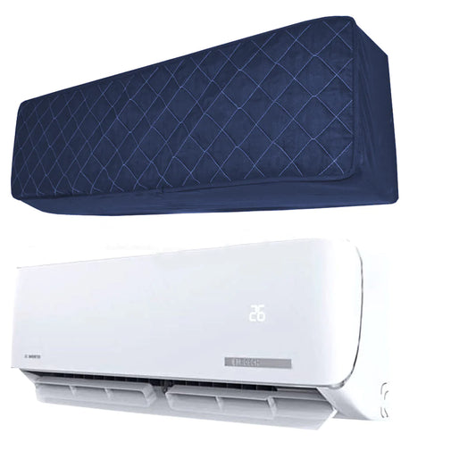 Blue Quilted AC Cover Indoor + Outdoor Cover