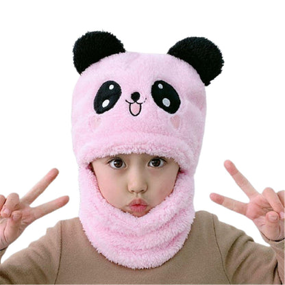 Winter Kids Hats Cute Cartoon Bear Ear Plush Caps Baby Hat