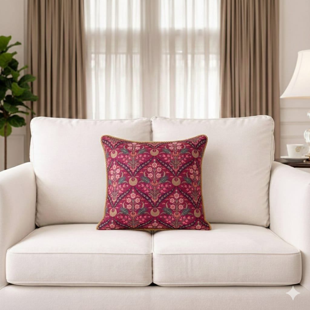 Designer Printed Cushion Covers – Pack of 5 – Elegant Floral & Artistic Designs CC 01