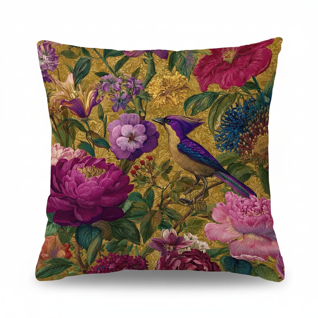 Designer Printed Cushion Covers – Pack of 5 – Elegant Floral & Artistic Designs CC 03