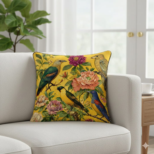 Designer Printed Cushion Covers – Pack of 5 – Elegant Floral & Artistic Designs CC 05