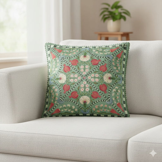 Designer Printed Cushion Covers – Pack of 5 – Elegant Floral & Artistic Designs CC 08