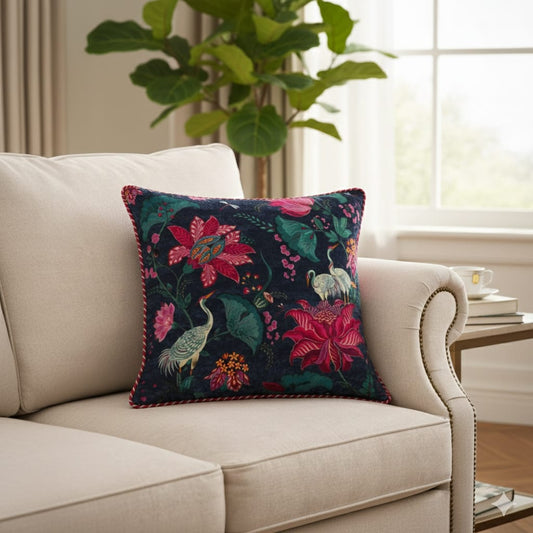 Designer Printed Cushion Covers – Pack of 5 – Elegant Floral & Artistic Designs CC 10