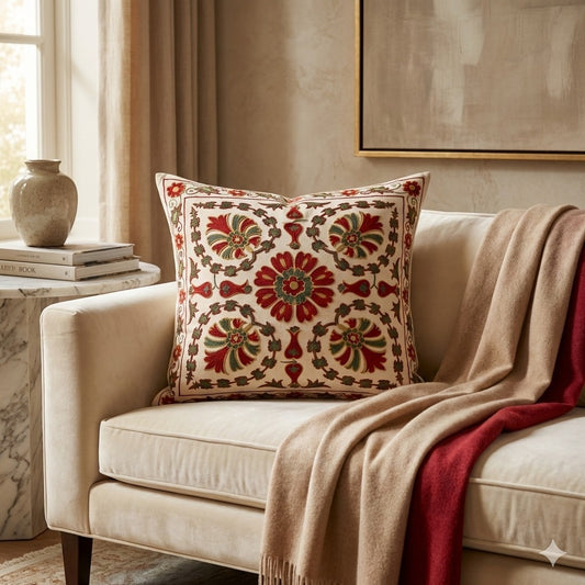 Designer Printed Cushion Covers – Pack of 5 – Elegant Floral & Artistic Designs CC 11