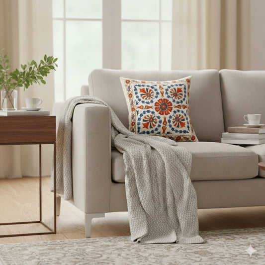 Designer Printed Cushion Covers – Pack of 5 – Elegant Floral & Artistic Designs CC 14