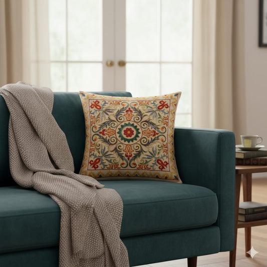 Designer Printed Cushion Covers – Pack of 5 – Elegant Floral & Artistic Designs CC 15