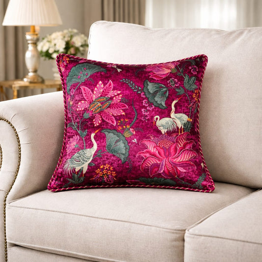 Designer Printed Cushion Covers – Pack of 5 – Elegant Floral & Artistic Designs CC 17