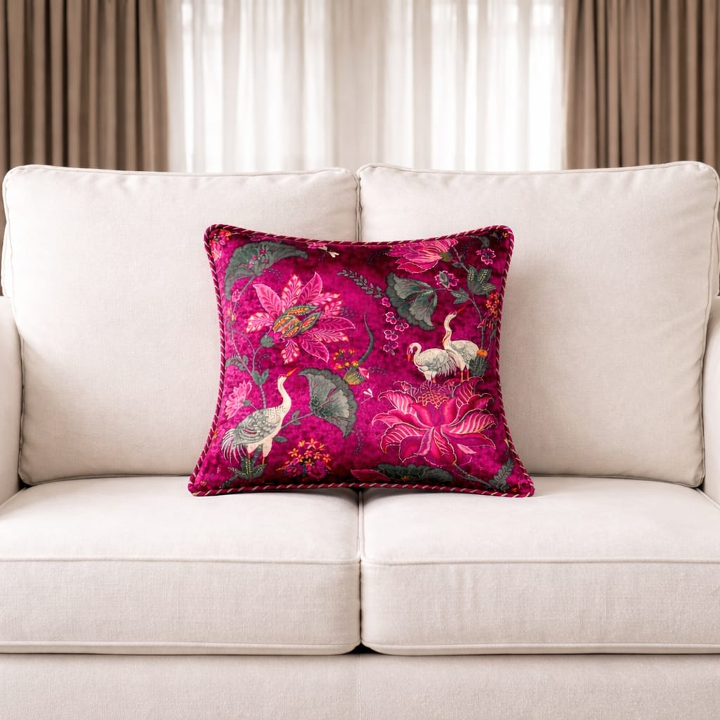 Designer Printed Cushion Covers – Pack of 5 – Elegant Floral & Artistic Designs CC 17
