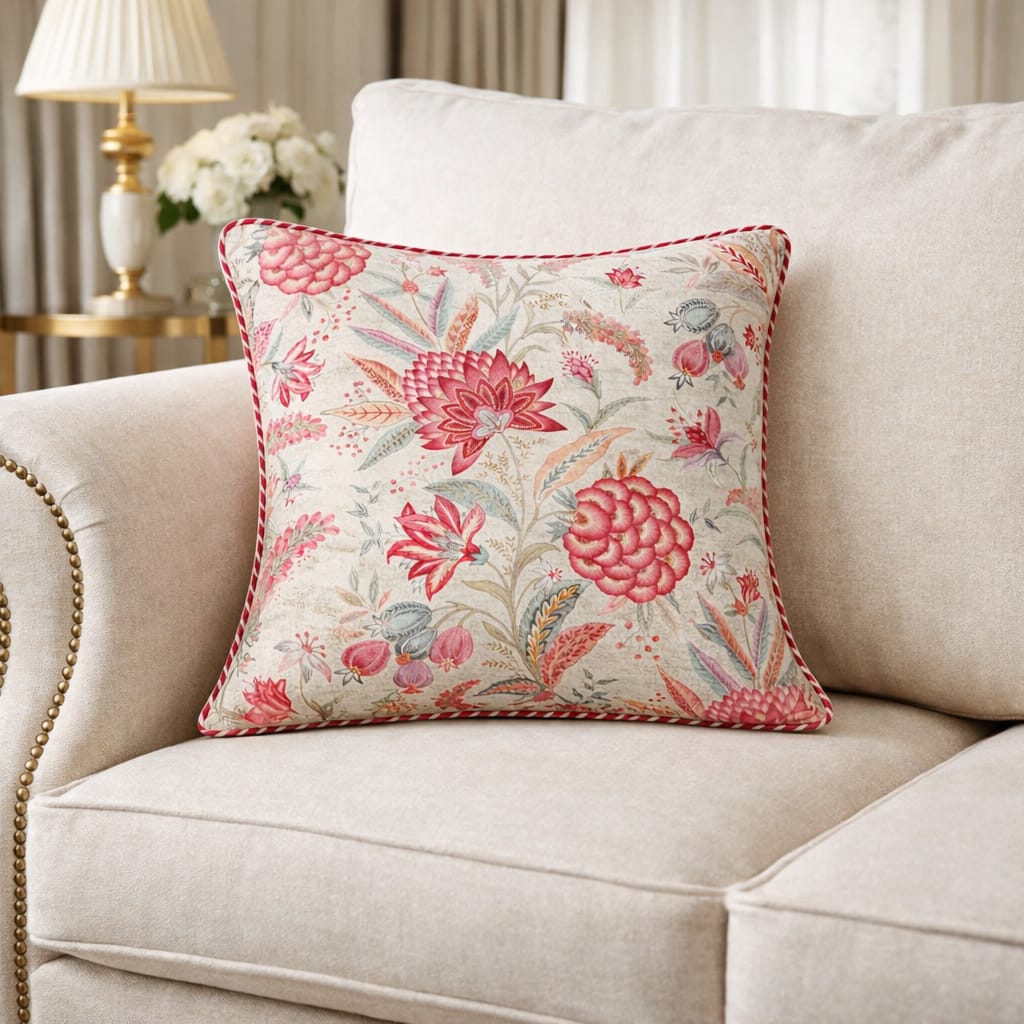 Designer Printed Cushion Covers – Pack of 5 – Elegant Floral & Artistic Designs CC 18