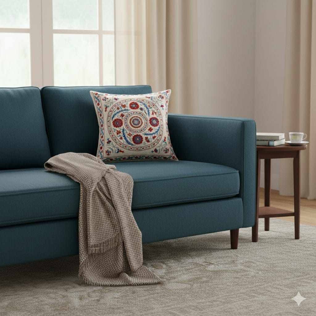 Designer Printed Cushion Covers – Pack of 5 – Elegant Floral & Artistic Designs CC 20