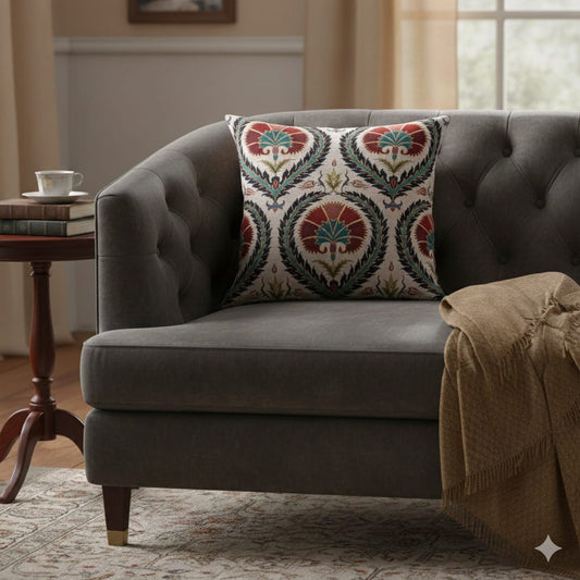 Designer Printed Cushion Covers – Pack of 5 – Elegant Floral & Artistic Designs CC 21