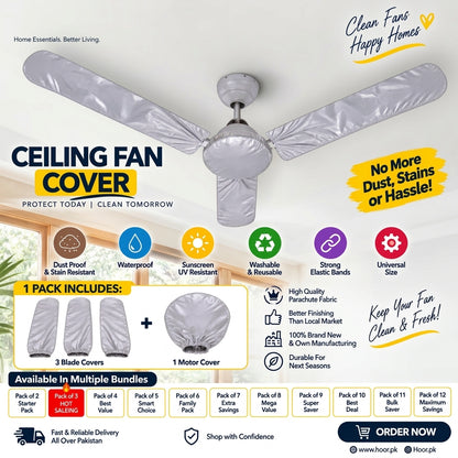 Ceiling Fan Cover (Waterproof & Dustproof)