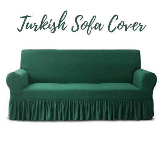 Turkish Stretchable Sofa Cover / Sofa Protector - Green