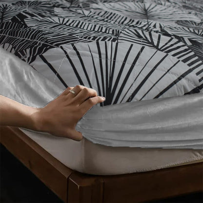 Printed Cotton Quilted 100% Waterproof Mattress Protector - 72x78 King Size