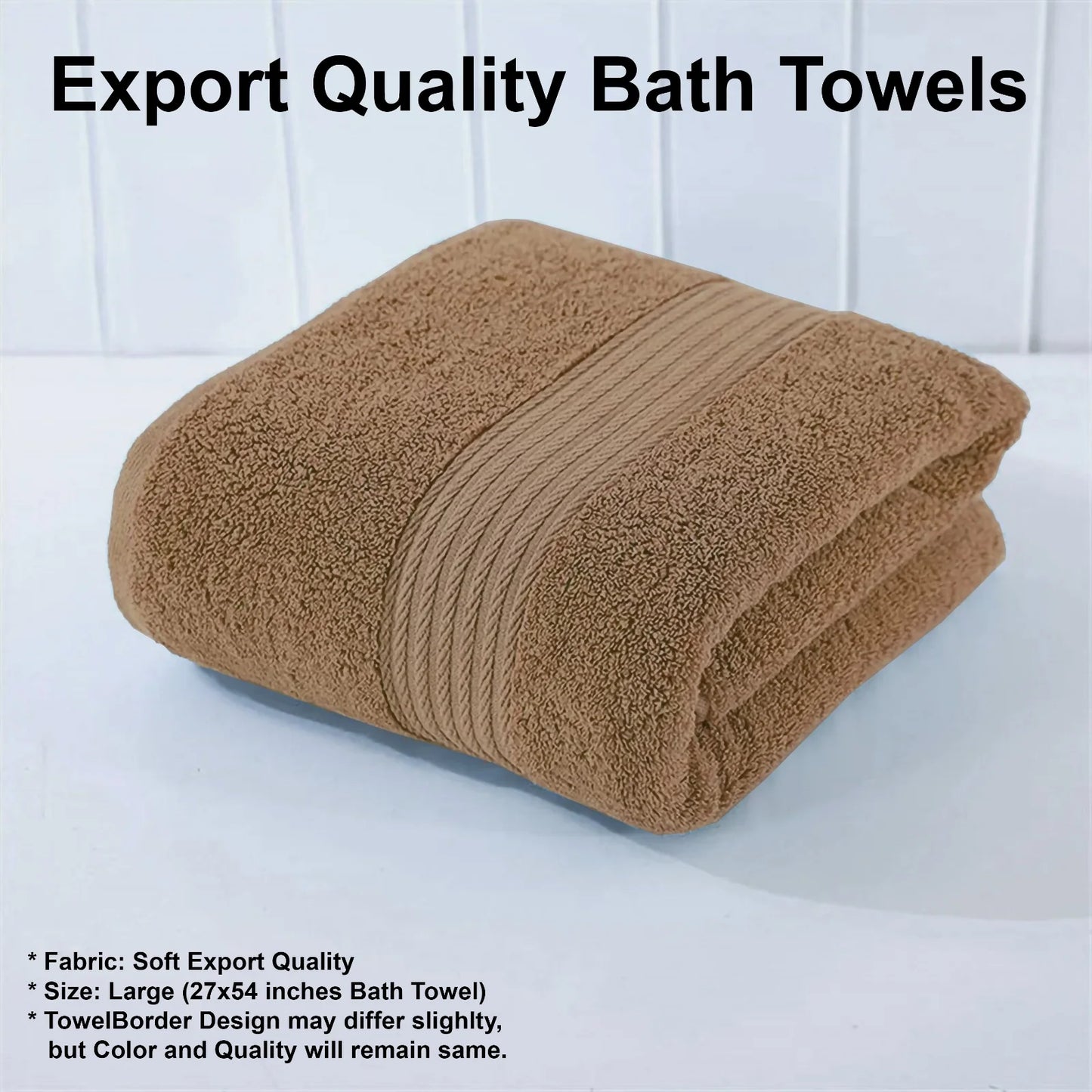 Export Quality Bath Towel - Light Brown