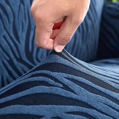 Zebra Velvet Sofa Covers With Frill & Without Frill - All Colors