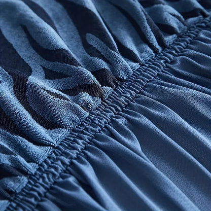 Zebra Velvet Sofa Covers With Frill & Without Frill - All Colors