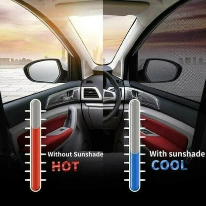 Car Window Sun Shades - Flexible Car Window Shades - 4 Pieces