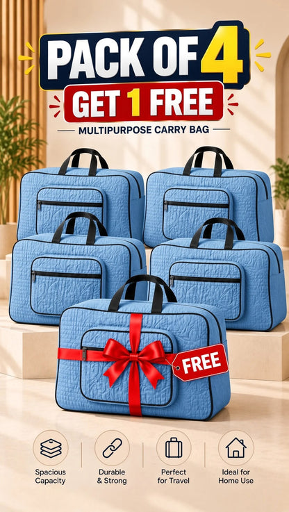 Signature Carry Ease Quilted Bag - Storage & Travelling Bag [Sky Blue]