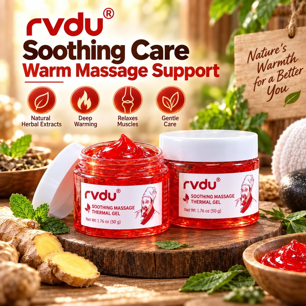 RVDU Soothing Massage Thermal Gel