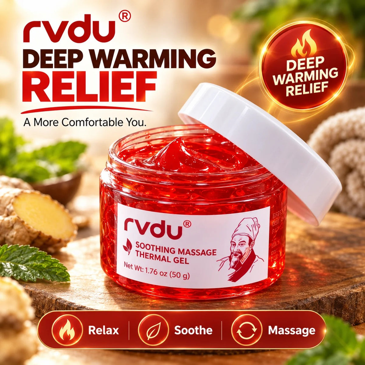 RVDU Soothing Massage Thermal Gel